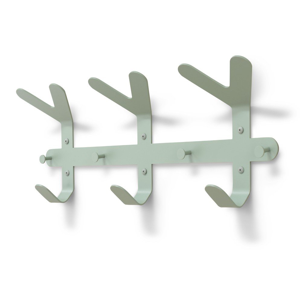 Szarozielony stalowy wieszak ścienny 66 cm Frondo – Spinder Design