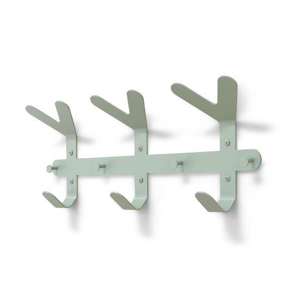 Szarozielony stalowy wieszak ścienny 66 cm Frondo – Spinder Design