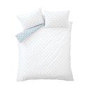 Biało-niebieska bawełniana pościel dwuosobowa 200x200 cm Esme Floral – Bianca