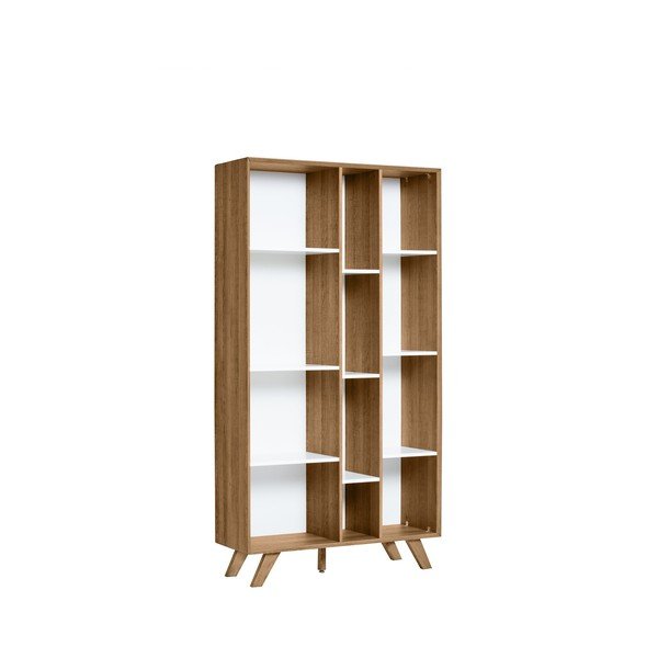 Biblioteczka z białymi detalami Marckeric Tivoli, 98x184 cm-image-4