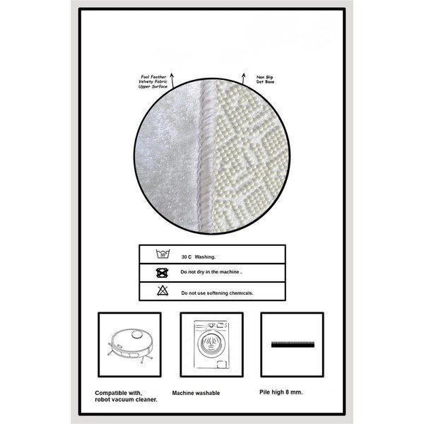 Czarny/kremowy dywanik łazienkowy 60x100 cm Morpho – Foutastic-image-4