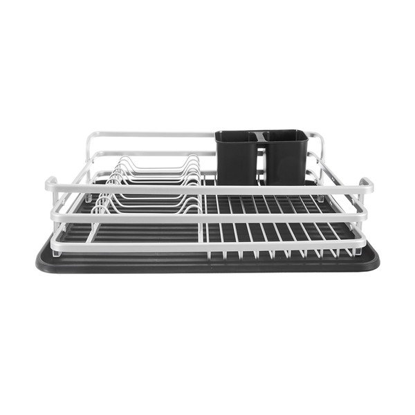 Czarno-biały metalowy ociekacz 43x32 cm Deluxe – Orion