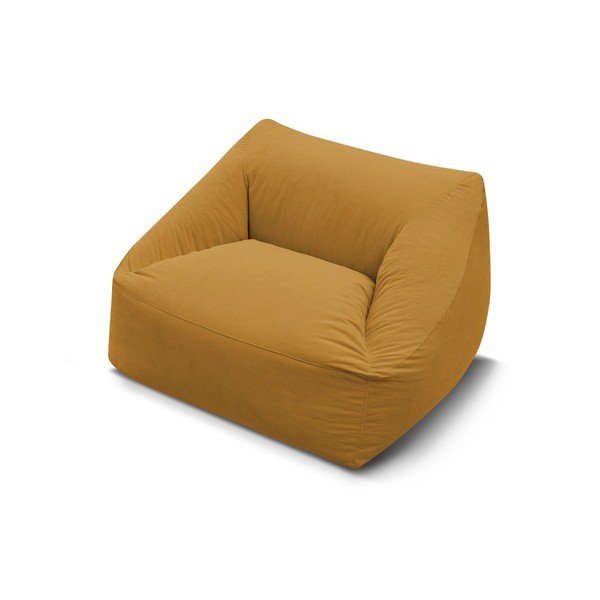 Żółty sztruksowy worek do siedzenia Lilibet – Bobochic Paris-image-3