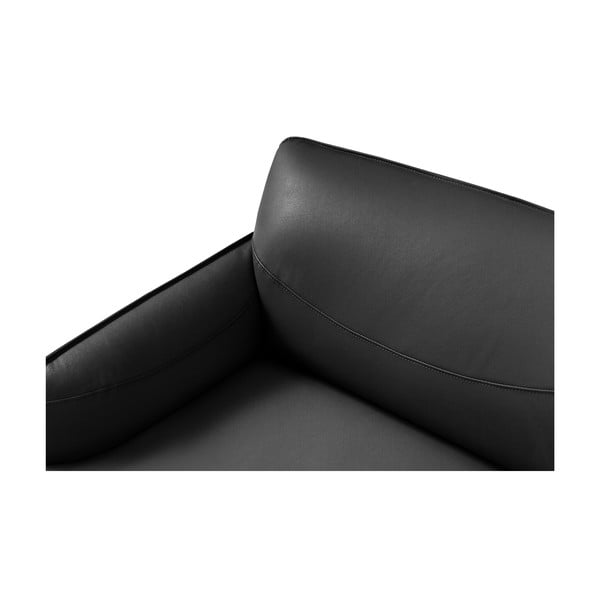 Ciemnoszary skórzany fotel Windsor & Co Sofas Neso-image-4