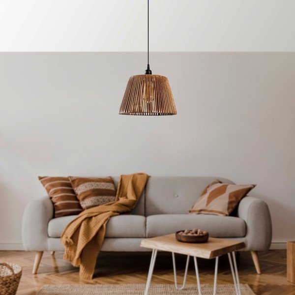 Czarno-beżowa lampa wisząca ø 30 cm Cone – Opviq lights-image-1