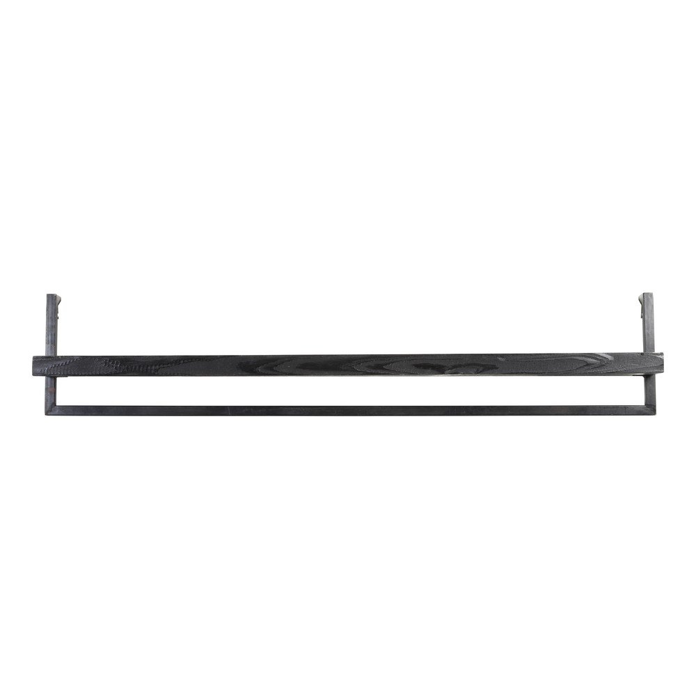 Półka z litego drewna mango w kolorze matowej czerni 120 cm Maddison – Light & Living