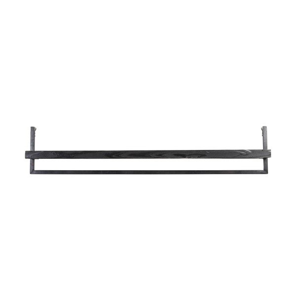 Półka z litego drewna mango w kolorze matowej czerni 120 cm Maddison – Light & Living