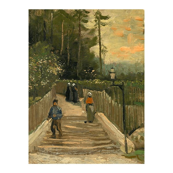 Reprodukcja obrazu Vincenta van Gogha - Path in Montmartre, 60x80 cm