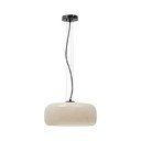 Szarobeżowa lampa wisząca LED ze szklanym kloszem ø 38 cm Reig – Kave Home