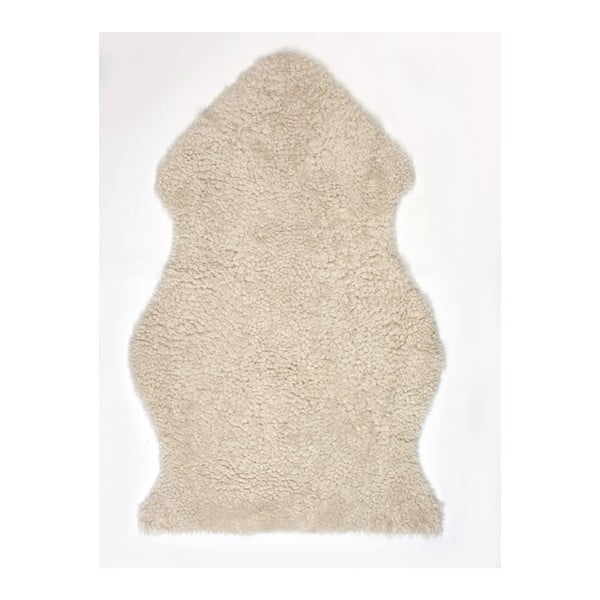 Kremowy, wełniany dywan z owczej skóry Auskin Lesli, 90x60 cm
