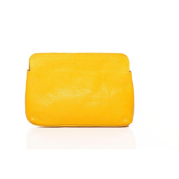 Skórzana torebka Envelope Yellow-image-3