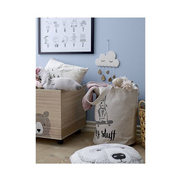 Pojemnik na kółkach z drewna paulownia Bloomingville Fun Stuff-image-2