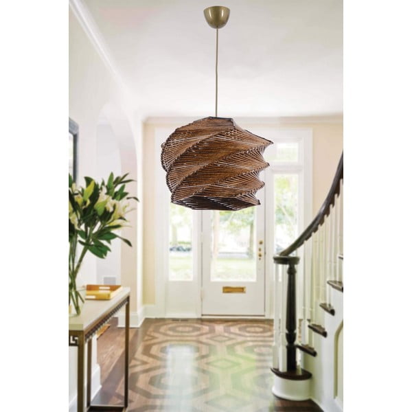 Jasnobrązowa lampa wisząca ø 32 cm Ruche – Opviq lights-image-1