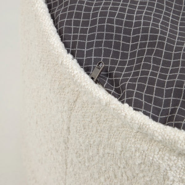 Biały puf Kave Home Adara, ø 50 cm-image-4