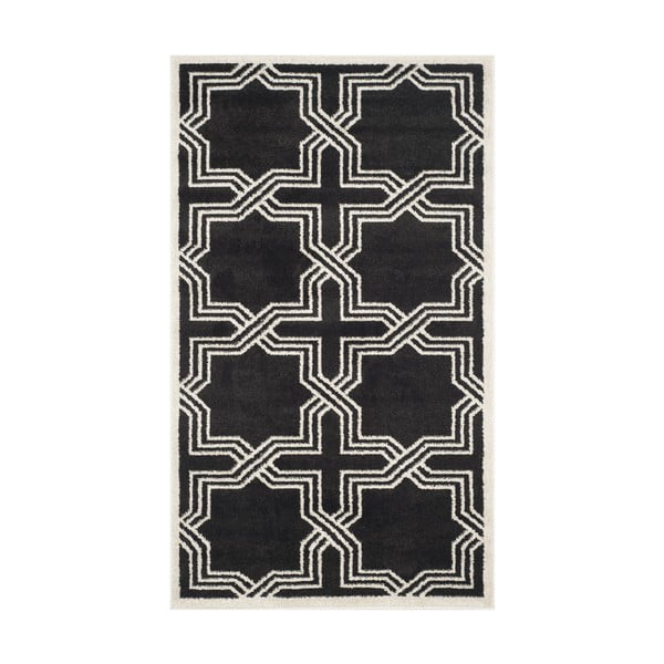 Czarny dywan odpowiedni na zewnątrz Safavieh Barcares, 243x152 cm