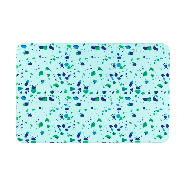 Jasnoniebieski dywanik łazienkowy 39x60 cm Terrazzo – Artsy Doormats