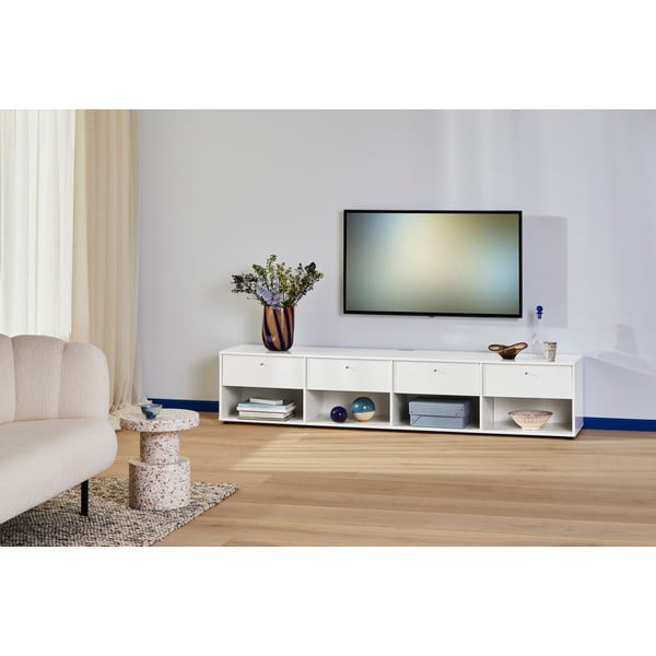 Biała szafka pod TV 214x45 cm Mistral – Hammel Furniture-image-4
