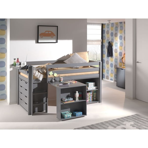 Szara niska komoda dziecięca 85,5x72 cm Pino – Vipack-image-2