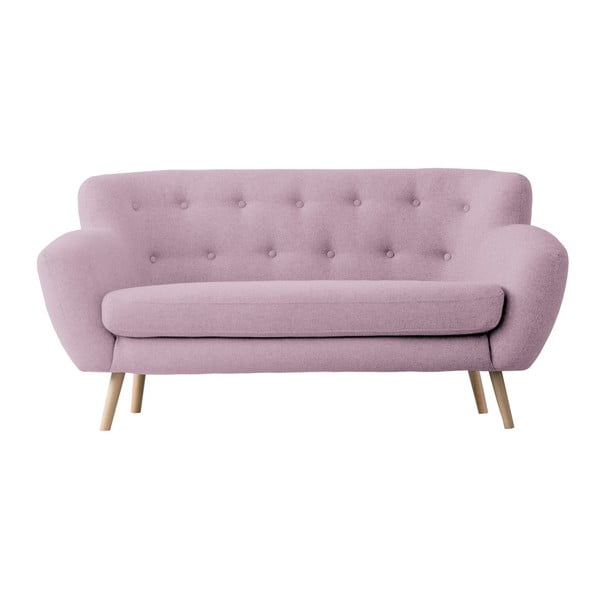 Różowa sofa dwuosobowa Kooko Home Pop