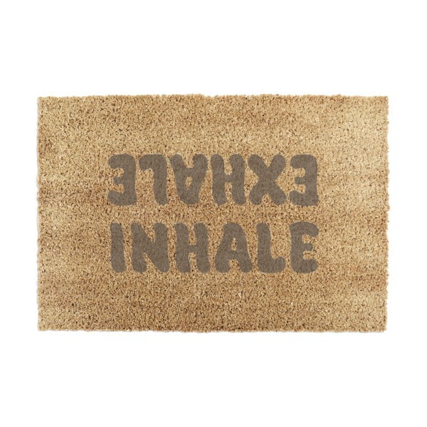 Wycieraczka z włókna kokosowego 60x90 cm Inhale Exhale – Artsy Doormats