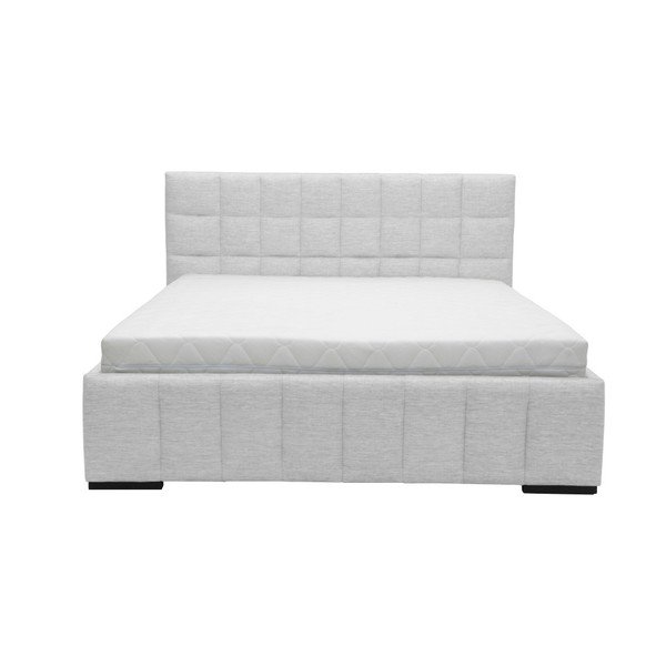 Jasnoszare łóżko 2-osobowe Mazzini Beds Dream, 180x200 cm-image-4
