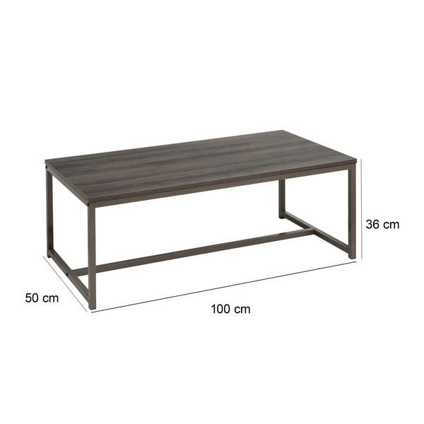 Brązowy stolik 50x100 cm – Casa Selección-image-3