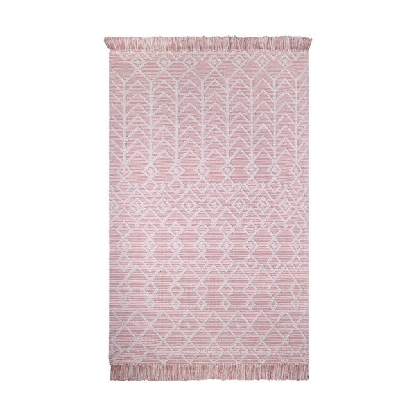 Różowy dywan bawełniany Nattiot Marcel Pink, 120x160 cm