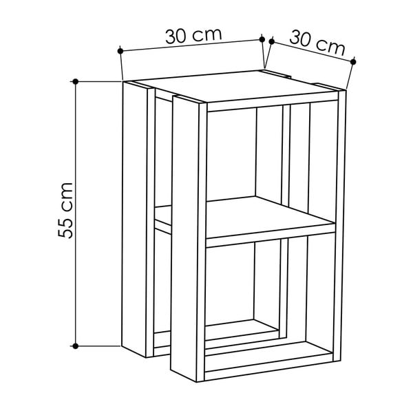 Biała szafka nocna Lonie-image-2