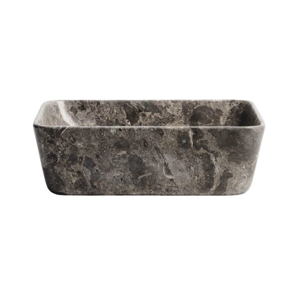 Szara kamienna umywalka 40x40 cm Darnen – Kave Home
