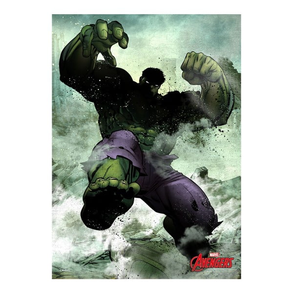 Plakat z blachy Marvel Dark Edition - The Hulk