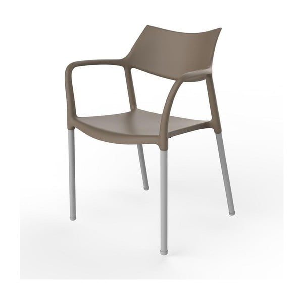 Zestaw 2 brązowych krzeseł ogrodowych Resol Splash