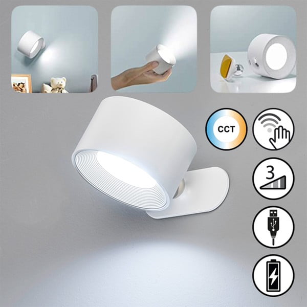 Biały kinkiet LED Magnetics – Fischer & Honsel-image-2