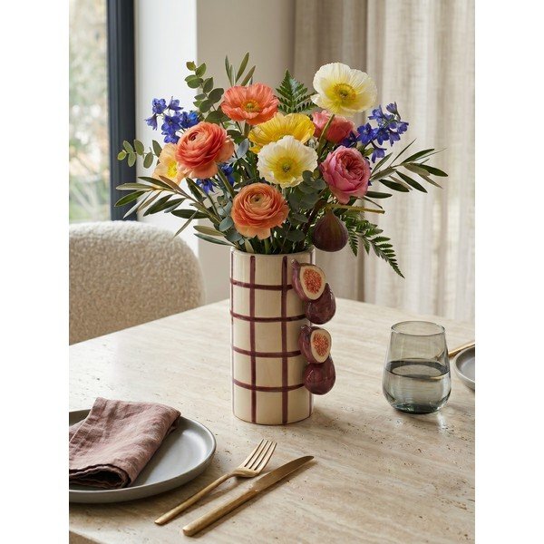 Fioletowo-kremowy ceramiczny wazon (wysokość 21 cm) Havor – Yes Everyday-image-1