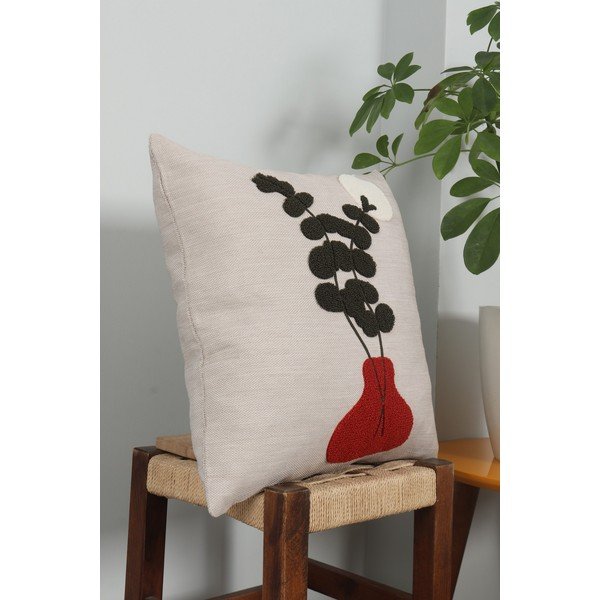 Lniana poduszka dekoracyjna 43x43 cm Vazo – Mioli Decor-image-2