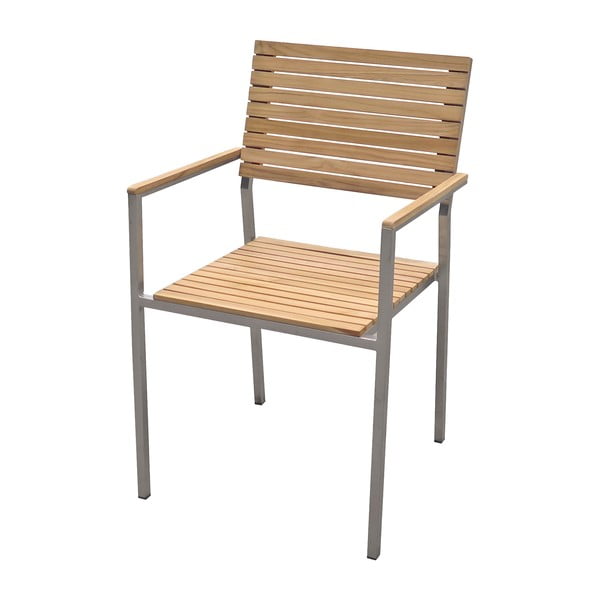 Ogrodowe krzesło sztaplowane z metalową konstrukcją Garden Pleasure Denver