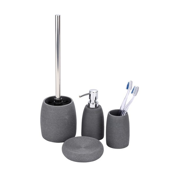 Szary kubek na szczoteczki do zębów Wenko Goa-image-2