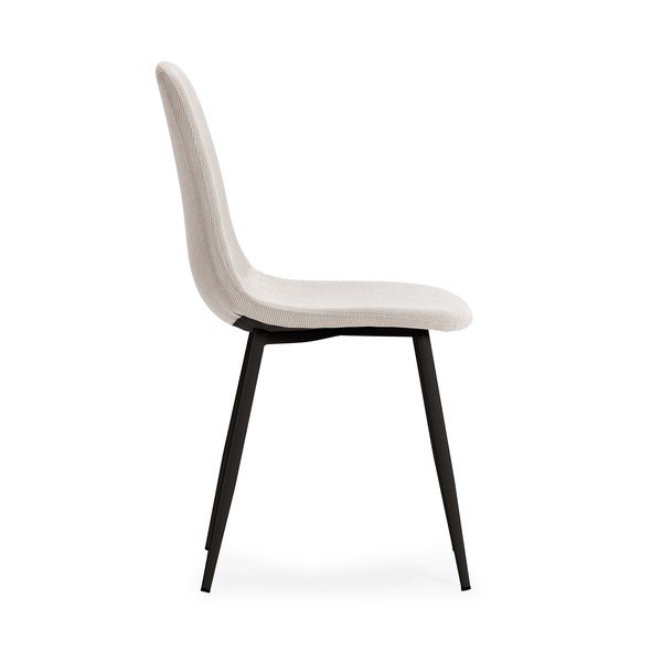 Kremowe tapicerowane krzesła zestaw 4 szt. Minka – Marckeric-image-4