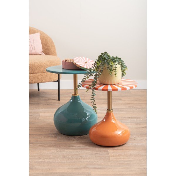 Metalowy okrągły stolik ø 46 cm Kensi – Leitmotiv-image-2