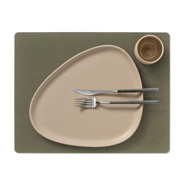 Mata stołowa ze skóry ekologicznej 35x45 cm Square L Nupo – LIND DNA-image-2