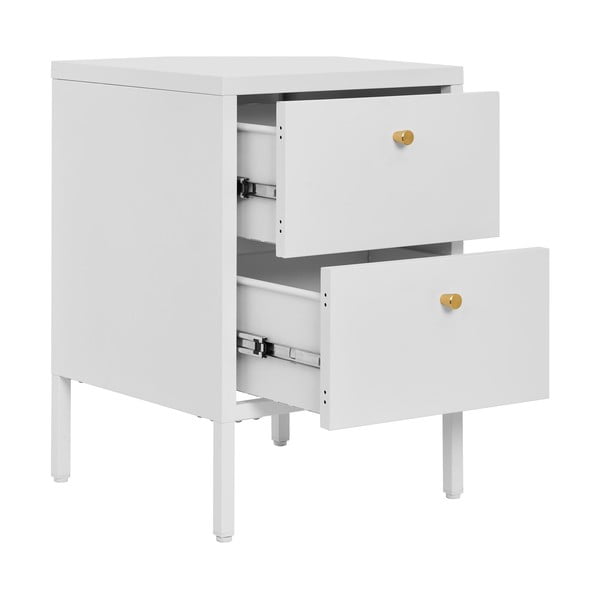 Biała metalowa szafka nocna Dalby – House Nordic-image-3