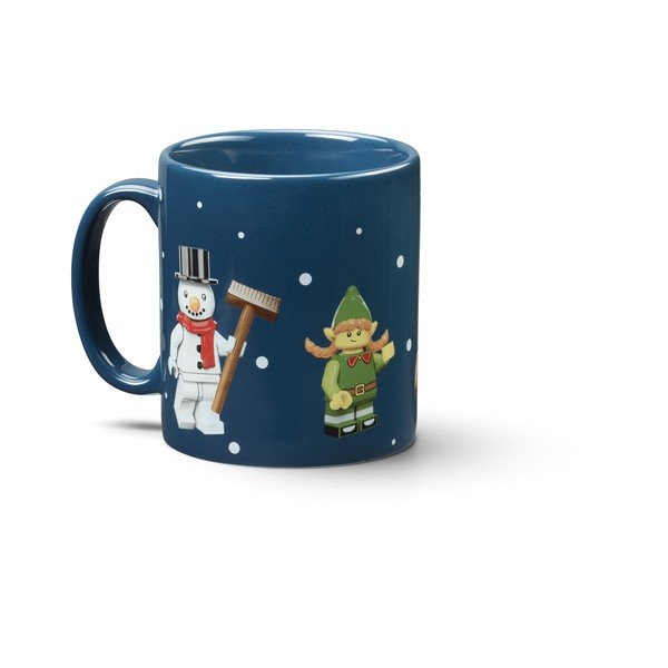 Ciemnoniebieski ceramiczny kubek dla dzieci 300 ml Christmas Minifigures – LEGO®-image-2