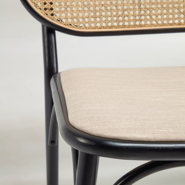 Czarny fotel Kave Home Doriane-image-4