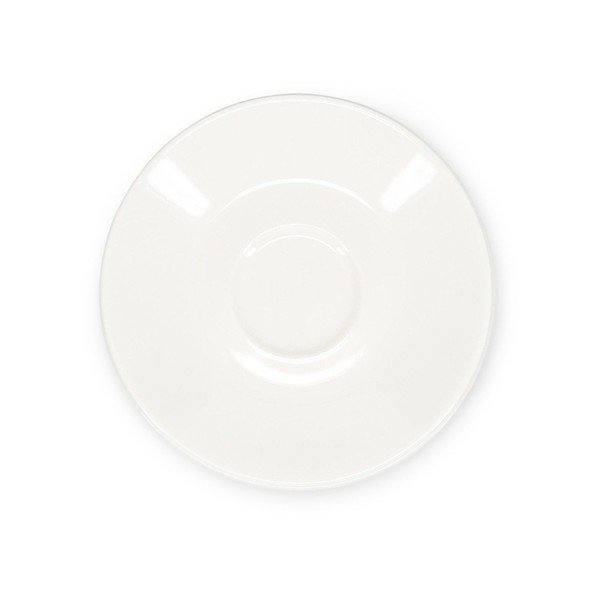 Biały porcelanowy spodek ø 12,5 cm Barista – BonBistro