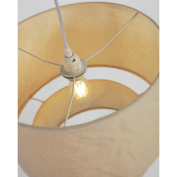 Beżowy tekstylny abażur ø 40 cm Mariela – Kave Home-image-2
