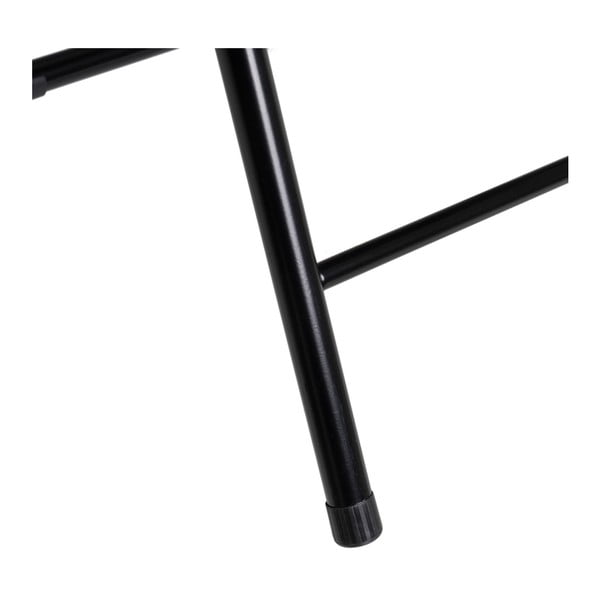 Czarne krzesło składane z imitacji skóry – Casa Selección-image-4