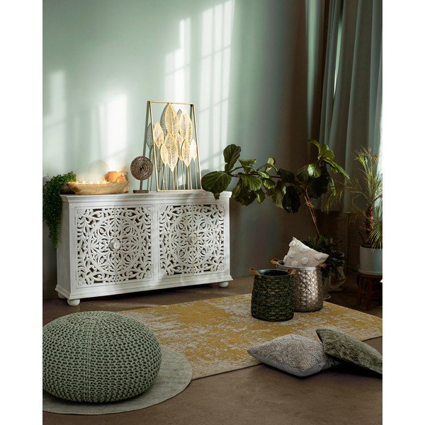 Metalowa dekoracja ścienna 52,5x95 cm Adhira – Bizzotto-image-1