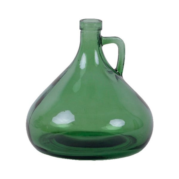 Zielony wazon ze szkła z recyklingu Ego Dekor Cantaro, wys. 17,5 cm