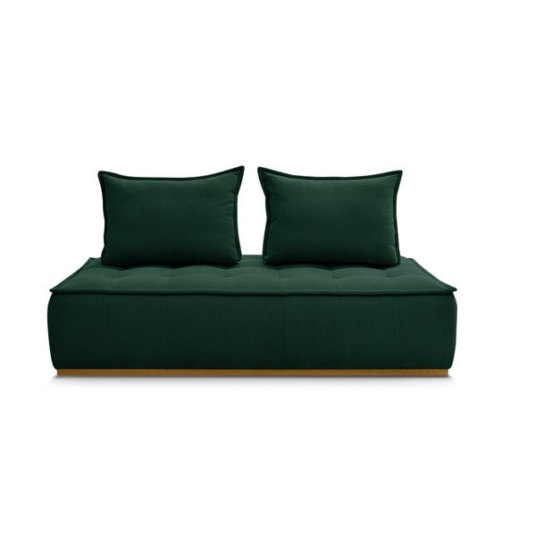 Ciemnozielona sofa z tkaniny szenilowej 175 cm Elisa – Bobochic Paris