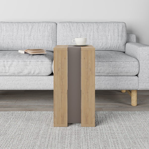 Stolik w dekorze dębu 40x30 cm Macha – Marckeric-image-1