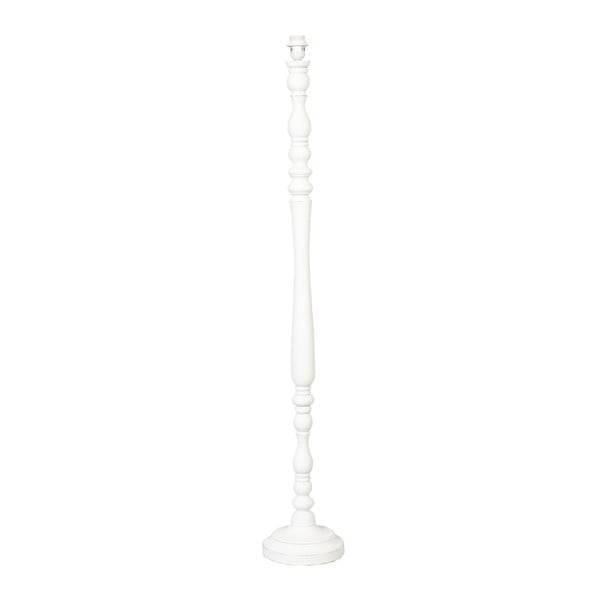 Biała lampa stojąca Clayre & Eef, wys. 135 cm